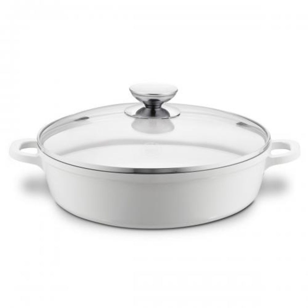 Afbeelding Berndes Vario Click Inductie Braadpan met glazend deksel 32cm Wit - door Vidaxl.nl