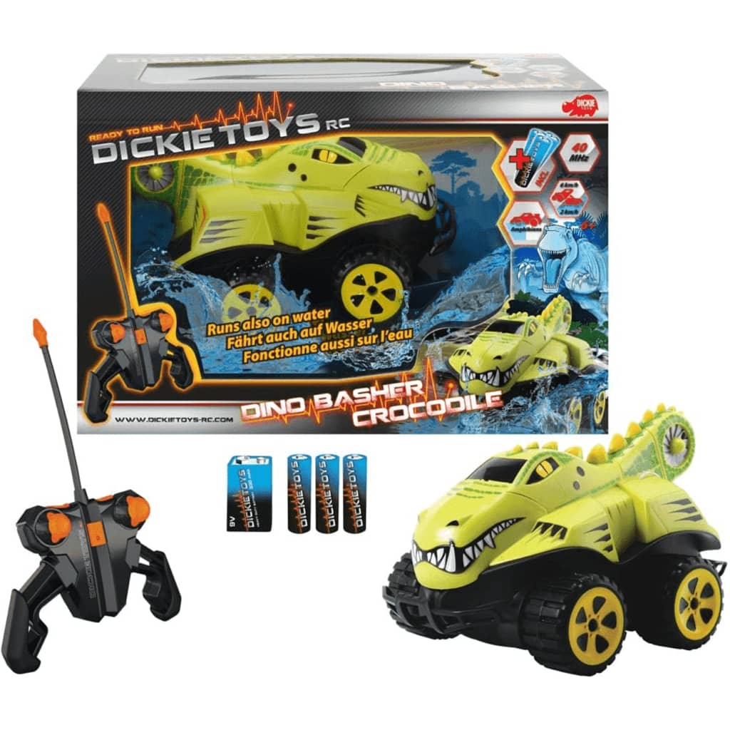 Dickie Toys RC Afstandbestuurbare Auto - Dino Basher Crocodile
