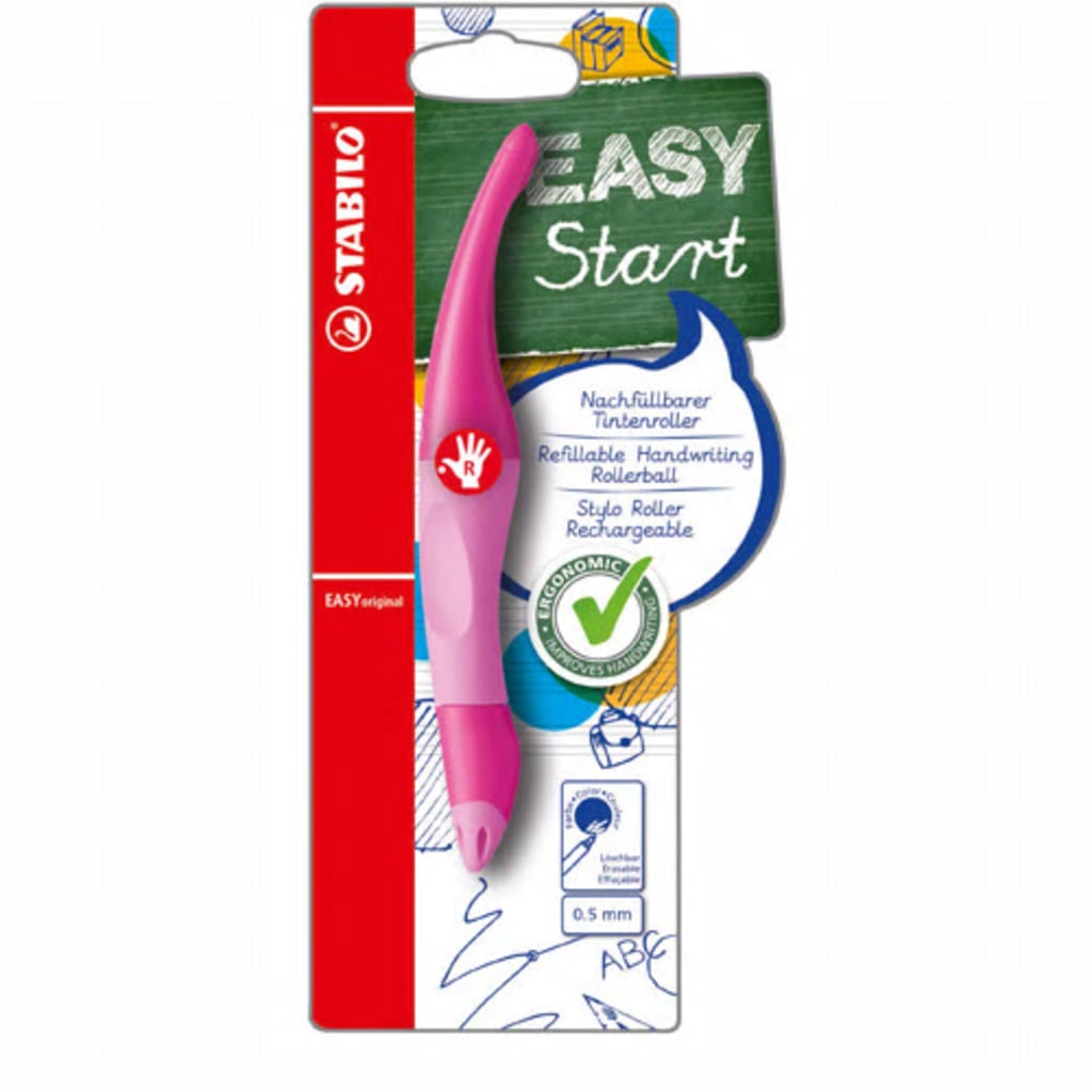 Afbeelding STABILO Easy Original Rechts Roze +1 Medium Refill door Vidaxl.nl