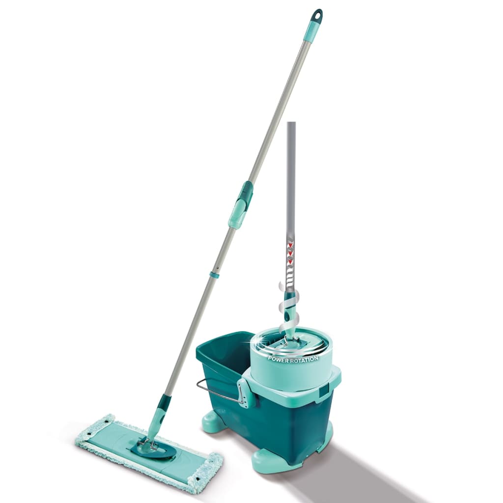 Leifheit Set mop pentru pardoseală Clean Twist, M, verde, 52050 poza vidaxl.ro