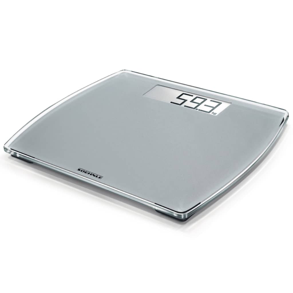 Soehnle Báscula de baño Style Sense Comfort 300 180 kg plata 63854 Unisex Plateado