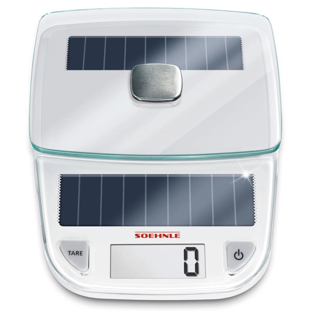 VidaXL - Soehnle Keukenweegschaal Easy Solar 5 kg wit 66183