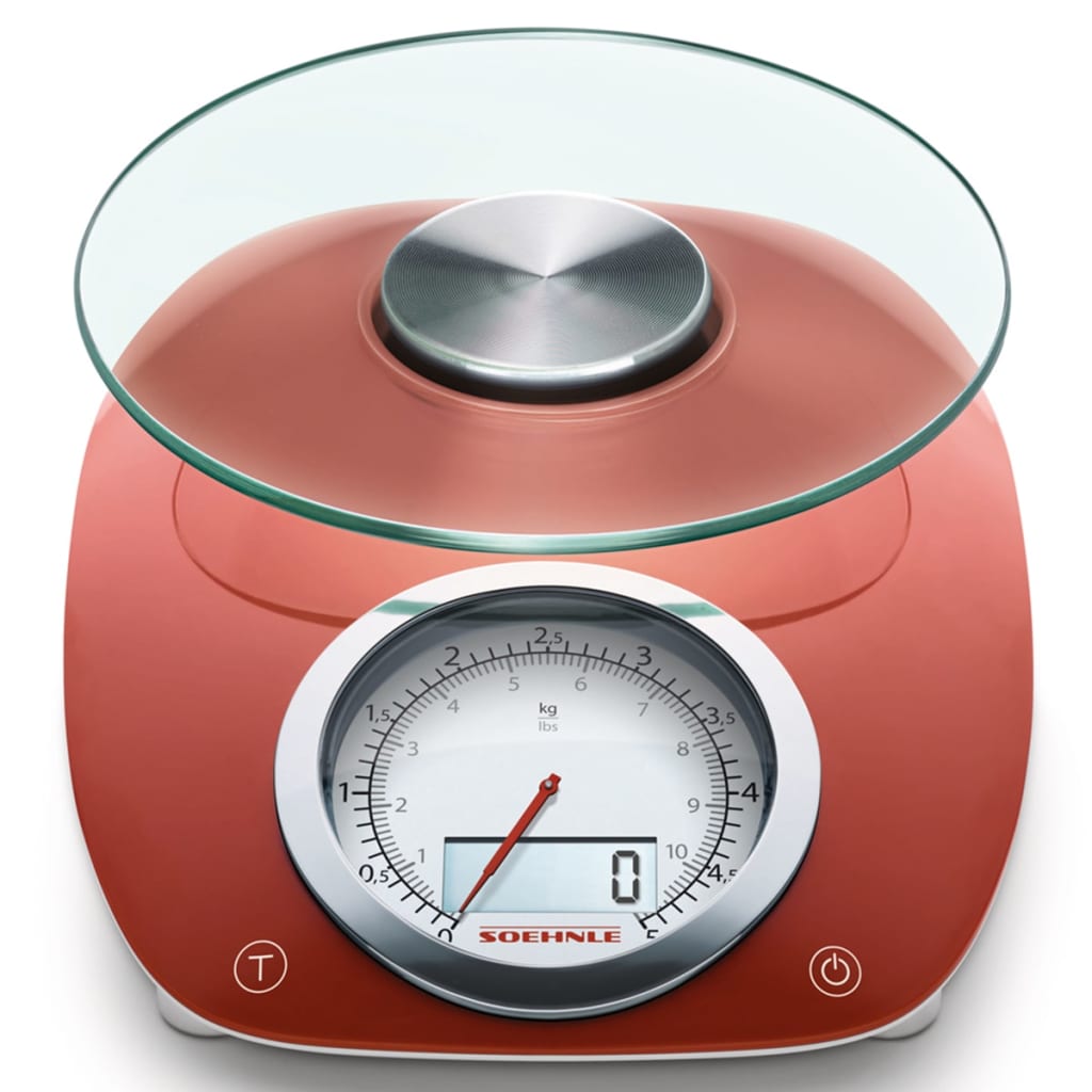 

Soehnle Keukenweegschaal Vintage Style 5 kg rood 66229