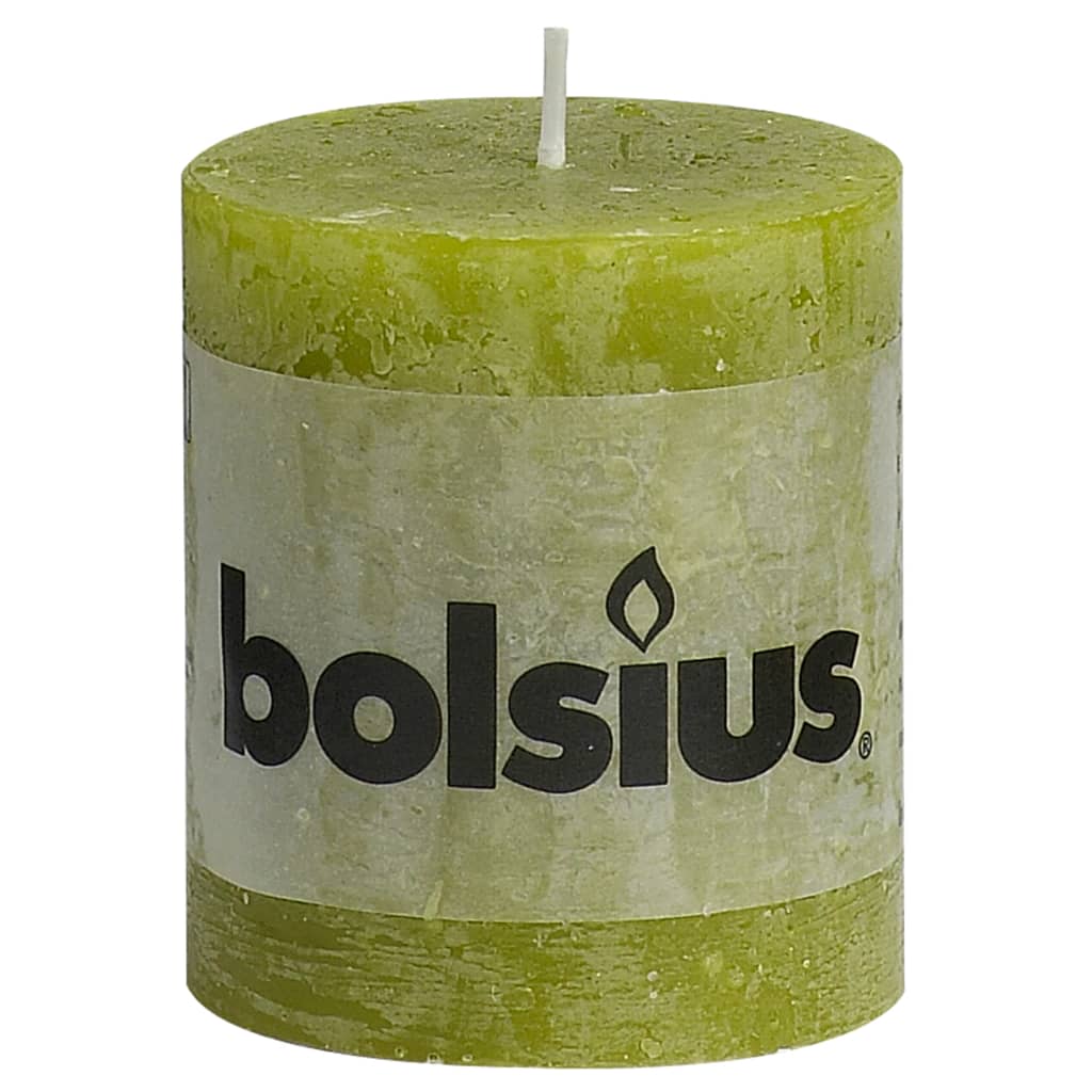 

Bolsius Rustiekkaarsen 6 st 80x68 mm mosgroen