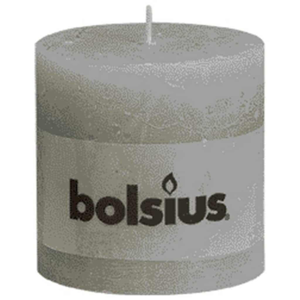 VidaXL - Bolsius Rustiekkaarsen 100x100 mm lichtgrijs 6 st VidaXL - Bolsius Rustiekkaarsen 100x100 mm lichtgrijs 6 st