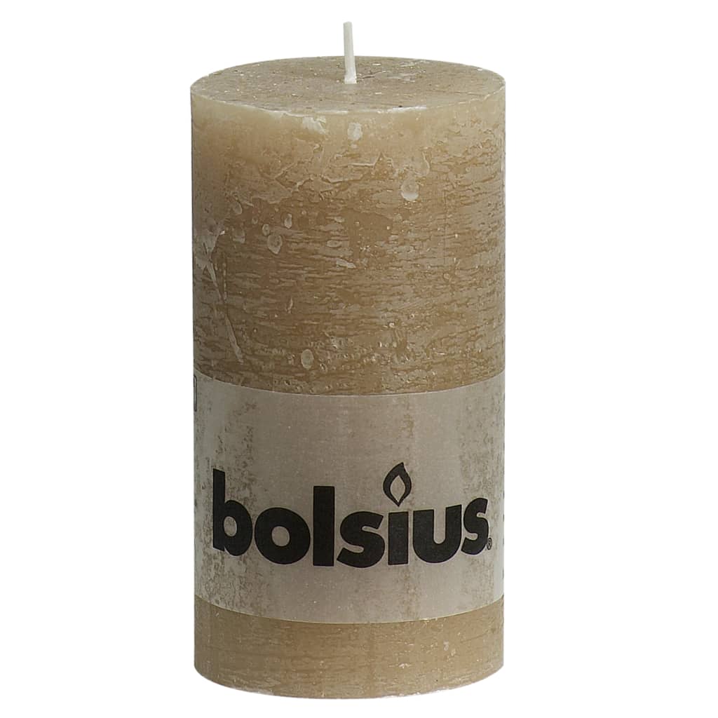 

Bolsius Rustiekkaarsen 6 st 130x68 mm pastel beige