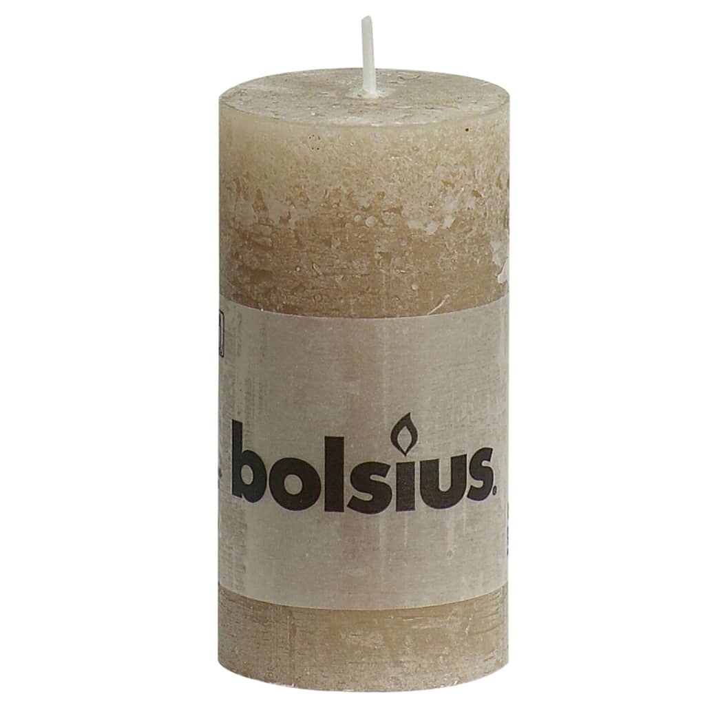 

Bolsius Rustiekkaarsen 8 st 100x50 mm pastel beige