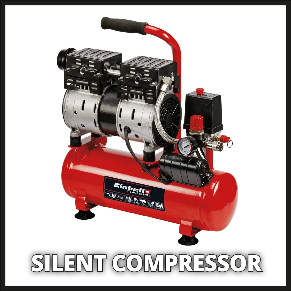 

Einhell Luchtcompressor TE-AC 6 Silent 550 W