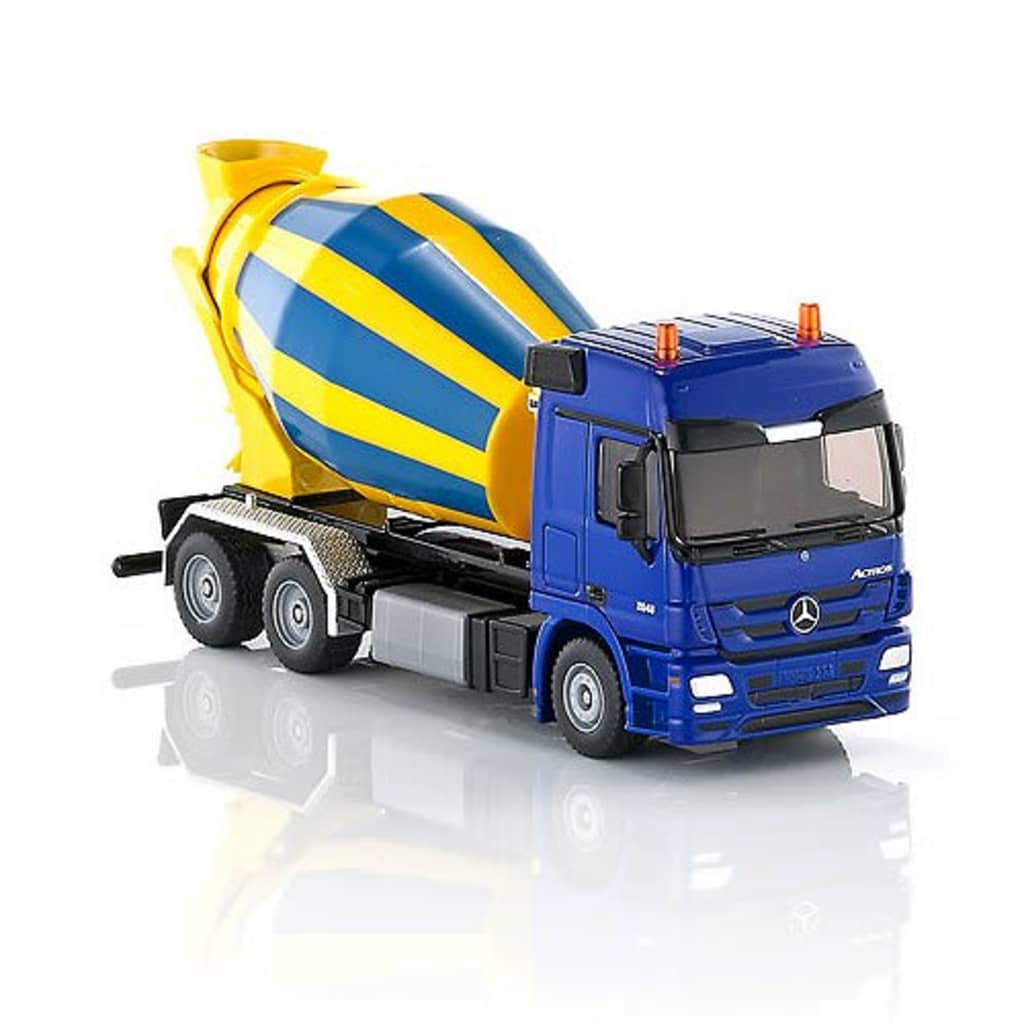Siku Mercedes vrachtwagen met Liebherr betonmixer geel/blauw (3539)