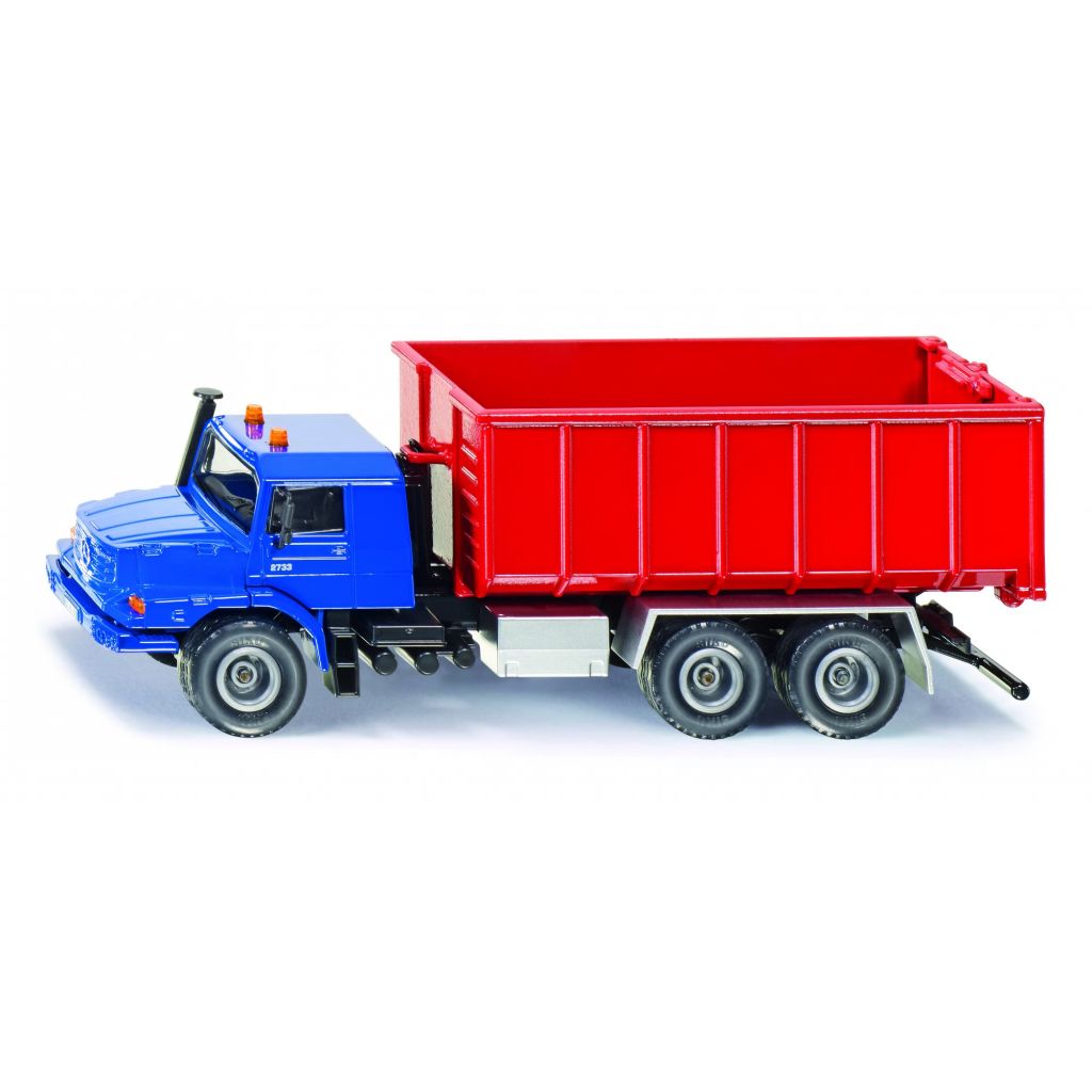 Siku Mercedes-Benz vrachtwagen met afzetcontainer rood/blauw (3546)