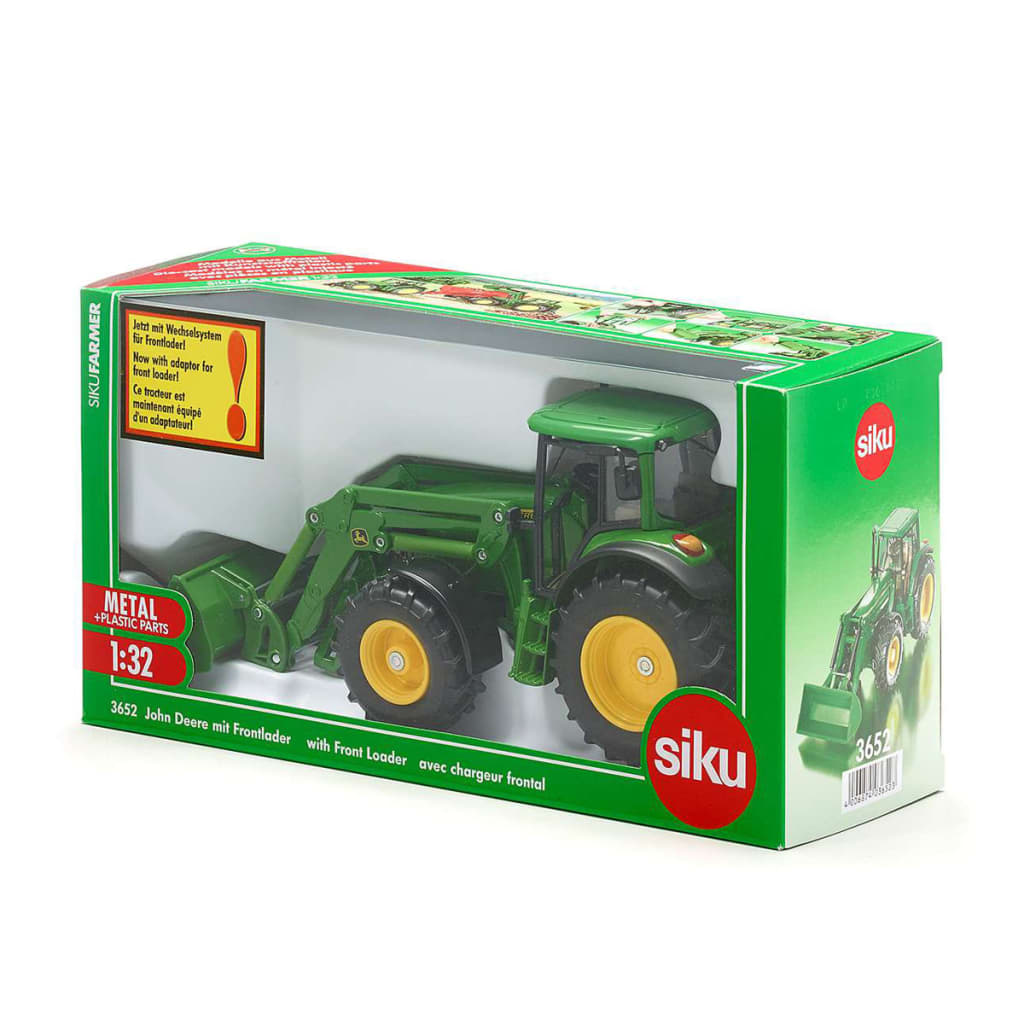 

Siku John Deer tractor met ronde voorlader 1:32 541263