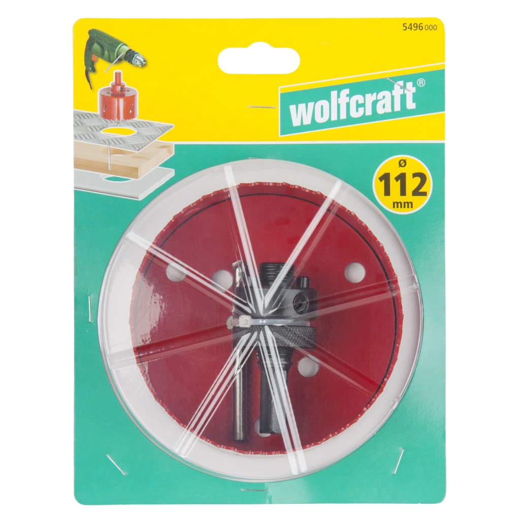 VidaXL - wolfcraft Gatenzaag 112 mm bimetaal rood 5496000