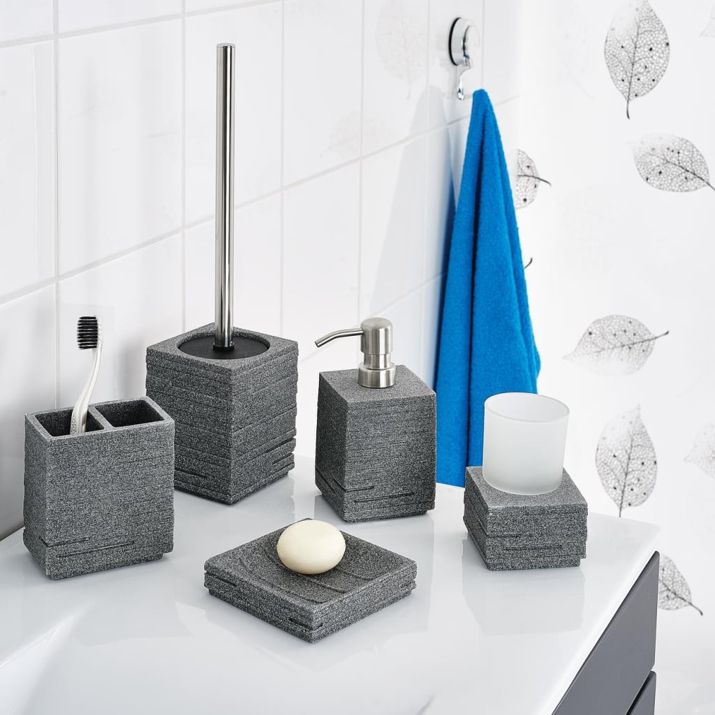 RIDDER Brosse de toilette avec support Brique Anthracite