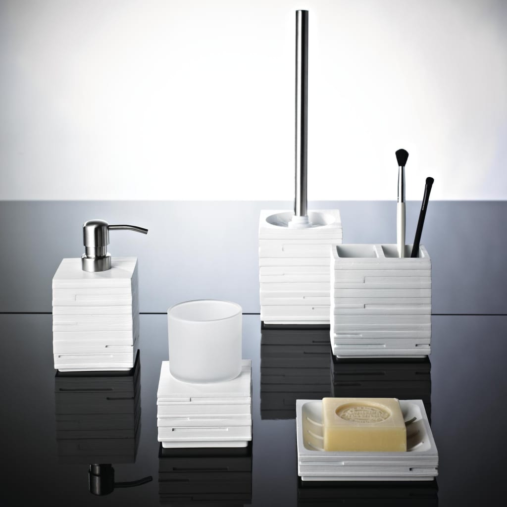 RIDDER Toilet Brush with Holder Brick White