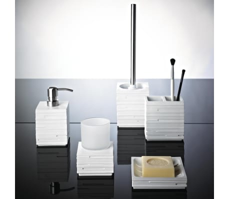 RIDDER Toilet Brush with Holder Brick White