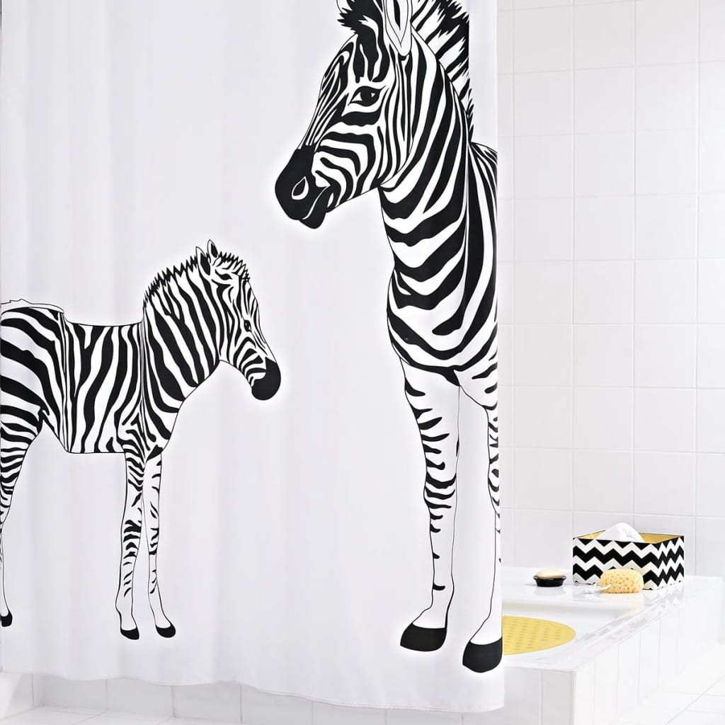 RIDDER badeforhæng Zebra 180 x 200 cm