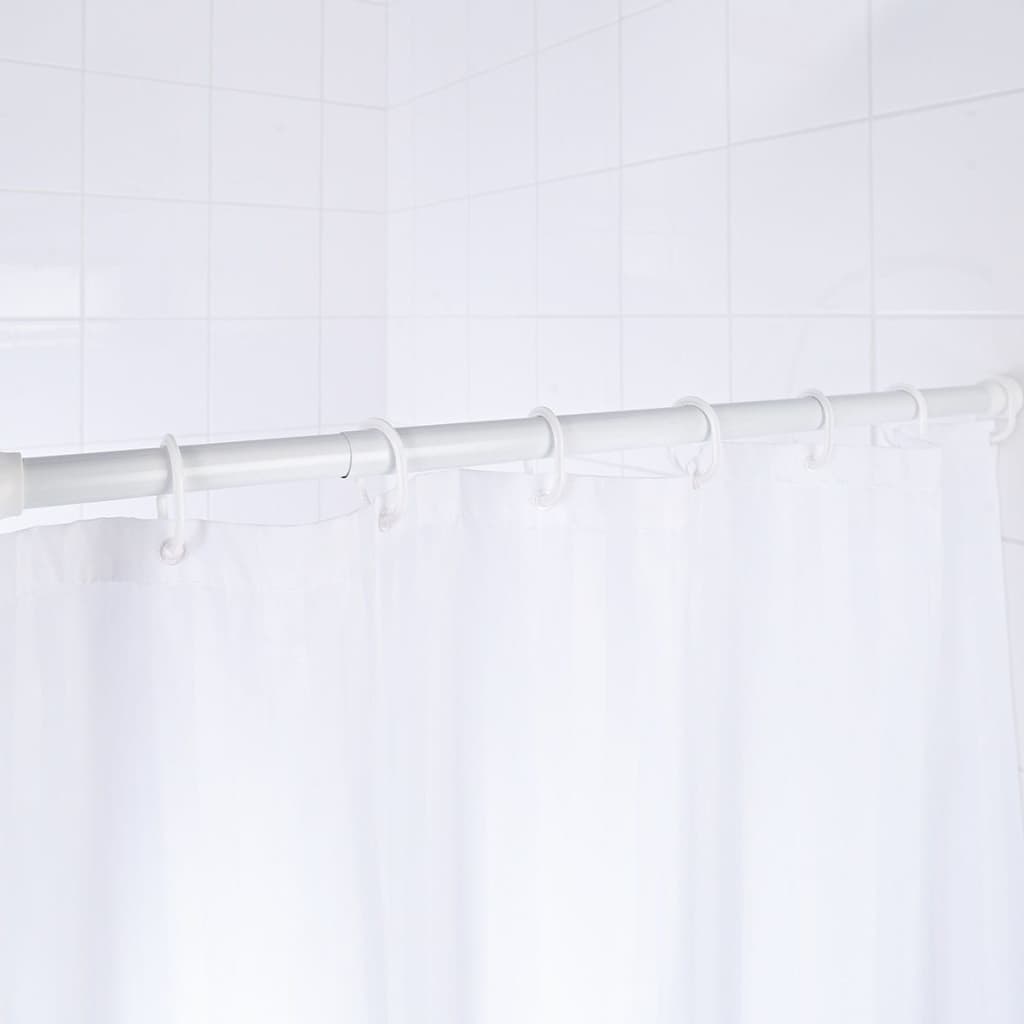 RIDDER Telescopic Shower Curtain Rod 110-185 cm White 55201