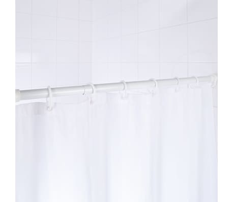 RIDDER Tringle de rideau de douche télescopique 110-185 cm Blanc 55201