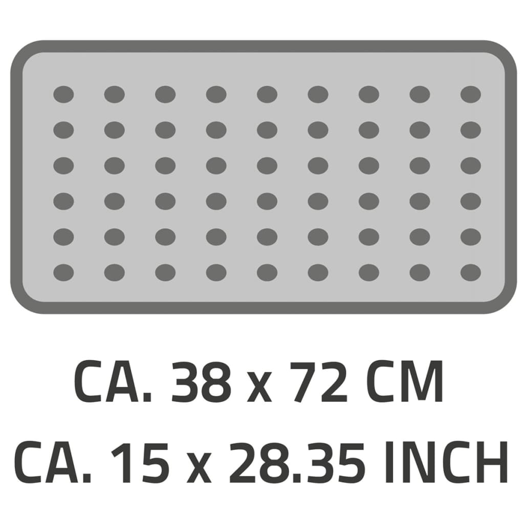 RIDDER skridsikker bademåtte Plattfuß 72x38 cm blå 67063