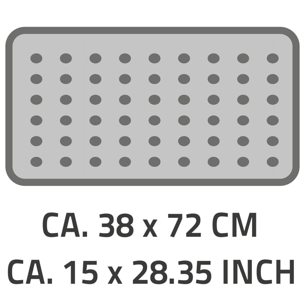 RIDDER Halkfri badkarsmatta Plattfuß 72x38 cm vit 67081