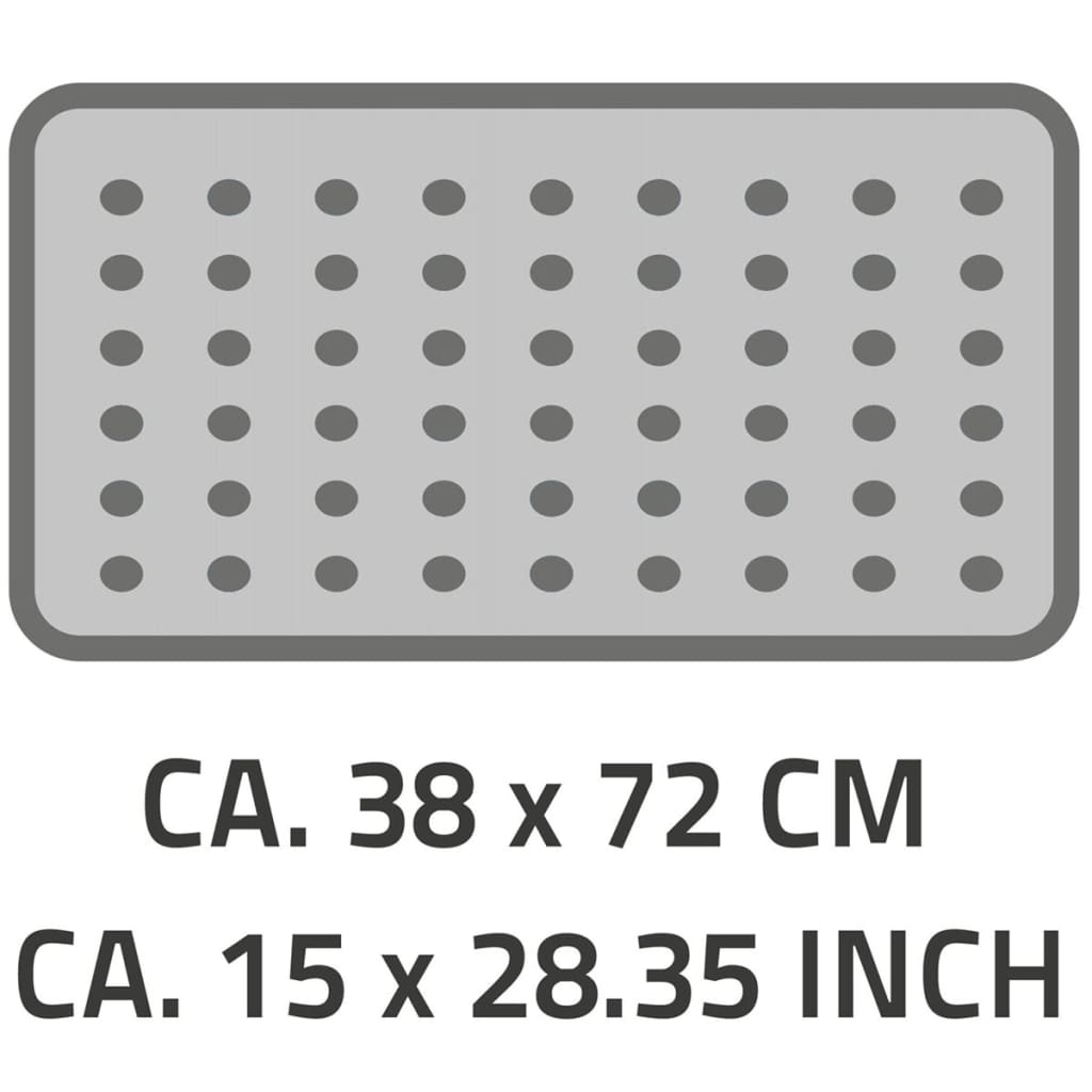 VidaXL - RIDDER Badmat anti-slip Plattfuß 72x38 cm grijs 67087