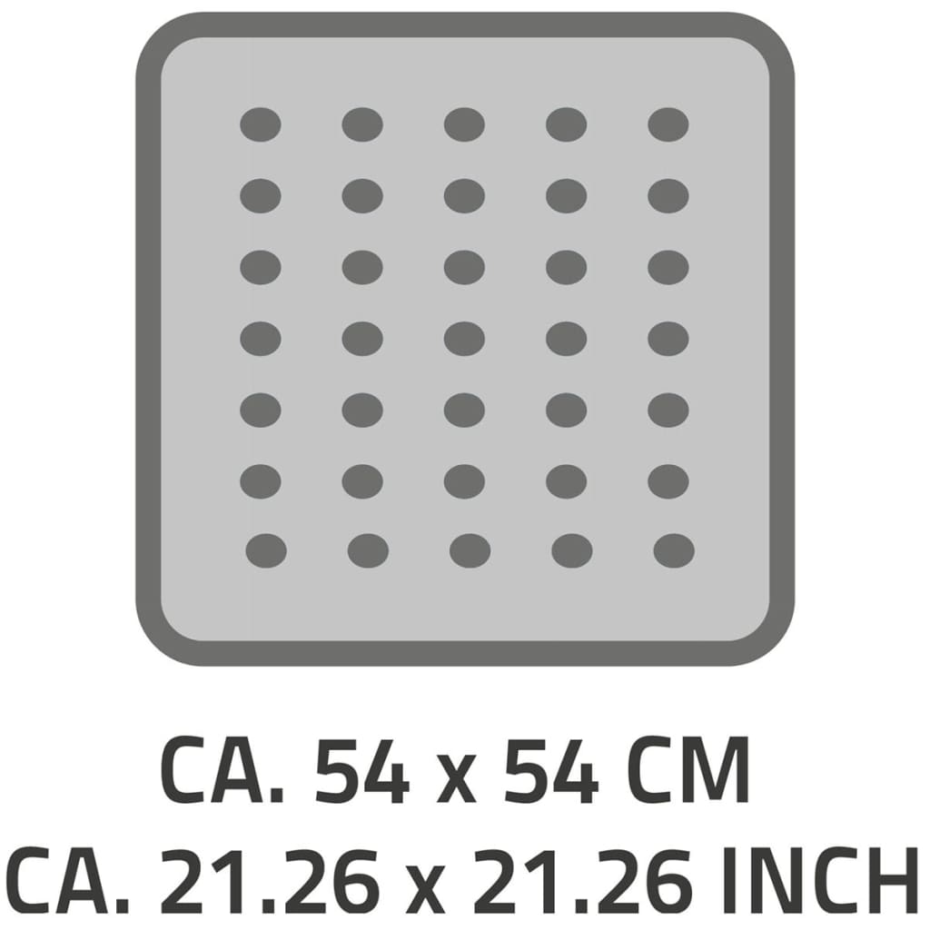 RIDDER Sklisikker dusjmatte Plattfuß 54x54 cm hvit 67281