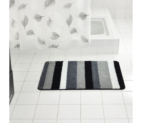 Ridder Bathroom Rug Carl 60x90cm Grey Non Slip Shower Bath Mat