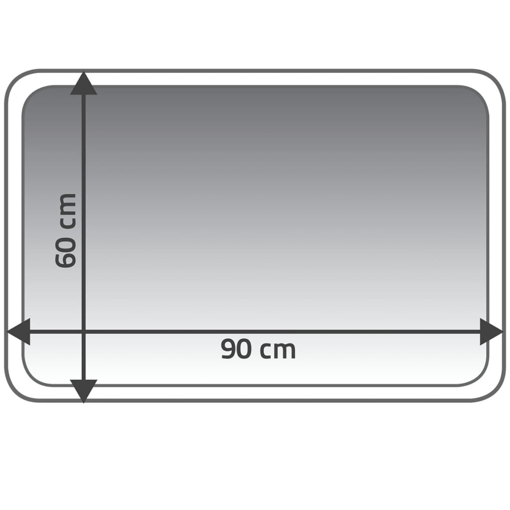 RIDDER Tappeto per il Bagno Chic Pietra 55x50 cm