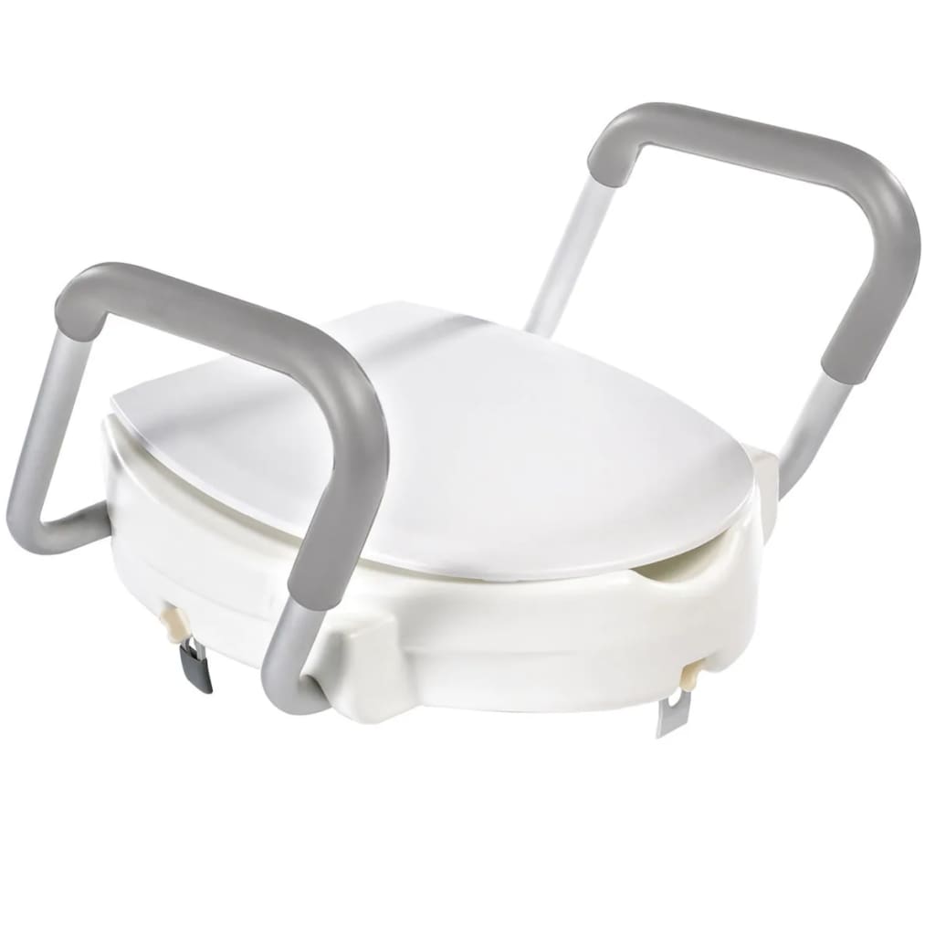 RIDDER toiletsæde med sikkerhedshåndgreb hvid 150 kg A0072001