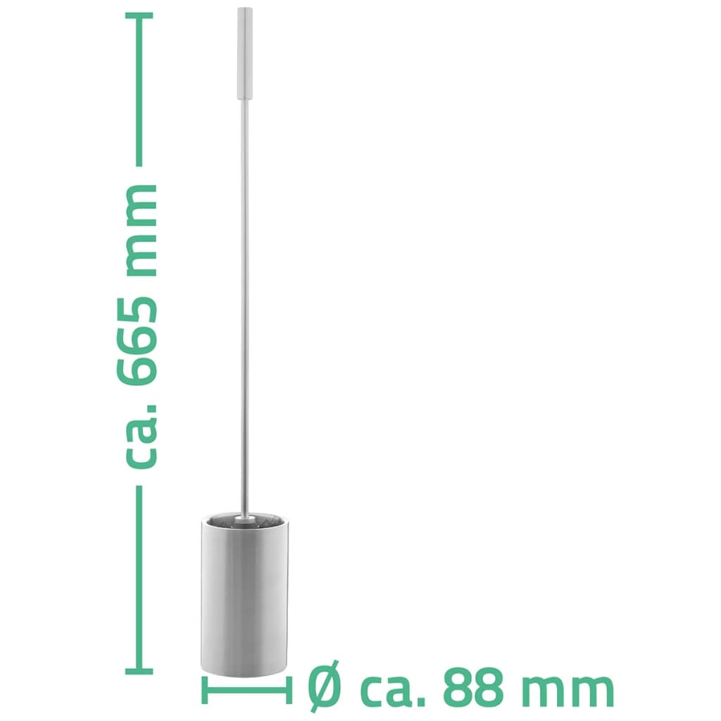 

RIDDER Toiletborstel met houder 66,5 cm chroom A0170101