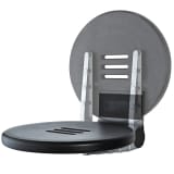 RIDDER Siège de douche pliant Premium Noir 34 cm 150 kg A0210010