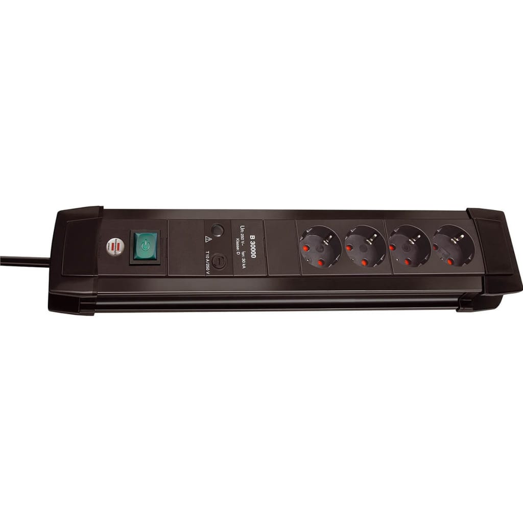 Brennenstuhl Cable alargador 4 vías Premium-Line 30000 A 1155000374 45 cm
