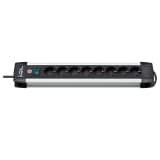 Brennenstuhl Premium-Alu-Line Grenuttag 8 x 3 m Svart