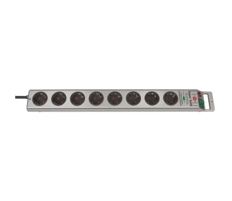 Brennenstuhl Prolunga con 8 Prese SuperSolid 2,5 m Argento