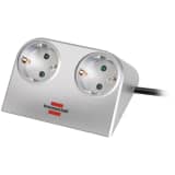 Brennenstuhl 1153540 Stekkerdoos Desktop-power 2-wegs 1.80 M Zilver