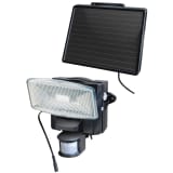 Brennenstuhl Solárne LED bezpečnostné čierne svietidlo s detektorom pohybu IP44 & samostatný solárny panel