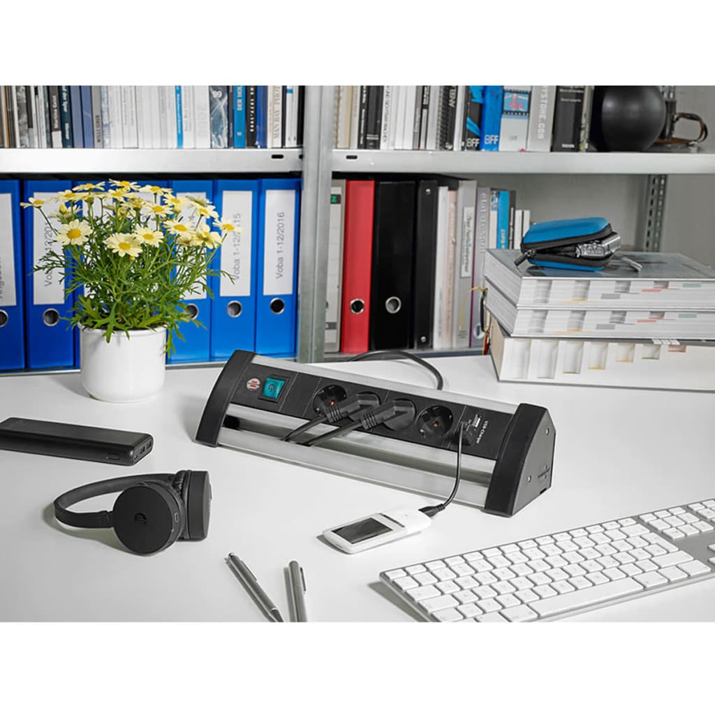 

Brennenstuhl 4-weg Stekkerdoos Alu-Office-Line 38 cm 1394000514