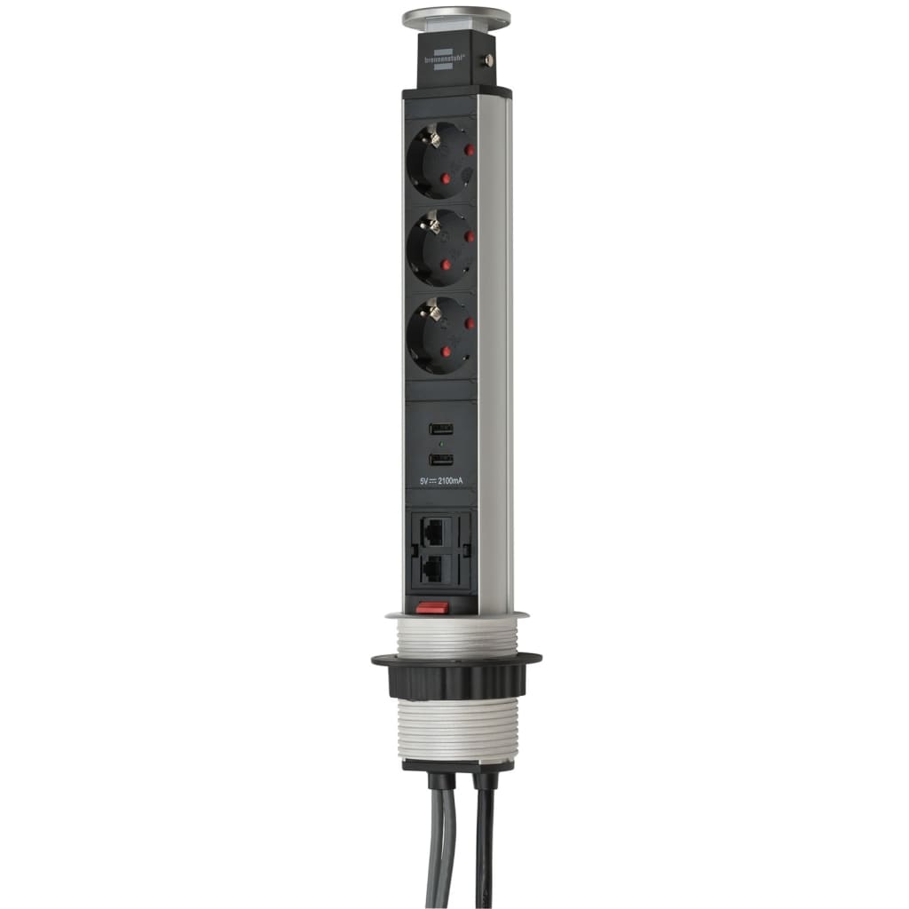 

Brennenstuhl BN-1396200023 Tower Power 3x Schuko 2x Usb 2x Cat-6