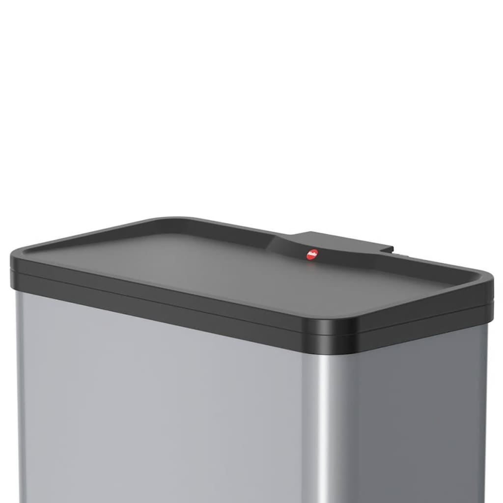

Hailo Pedaalemmer Oko Duo Plus maat L 17+9 L zilverkleurig 0630-220