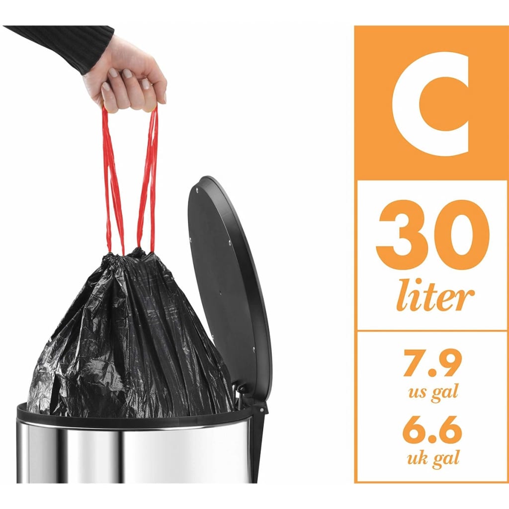 Pedal Bin Oko Duo Plus Size L 17 L+9 L Black 0630-260 Hailo 15 width=274