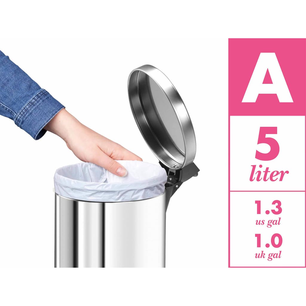 

Hailo Pedaalemmer Design maat S 4 L zwart 0704-889