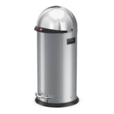 Hailo Tretmülleimer KickVisier Größe XL 36 L Silber 0850-559