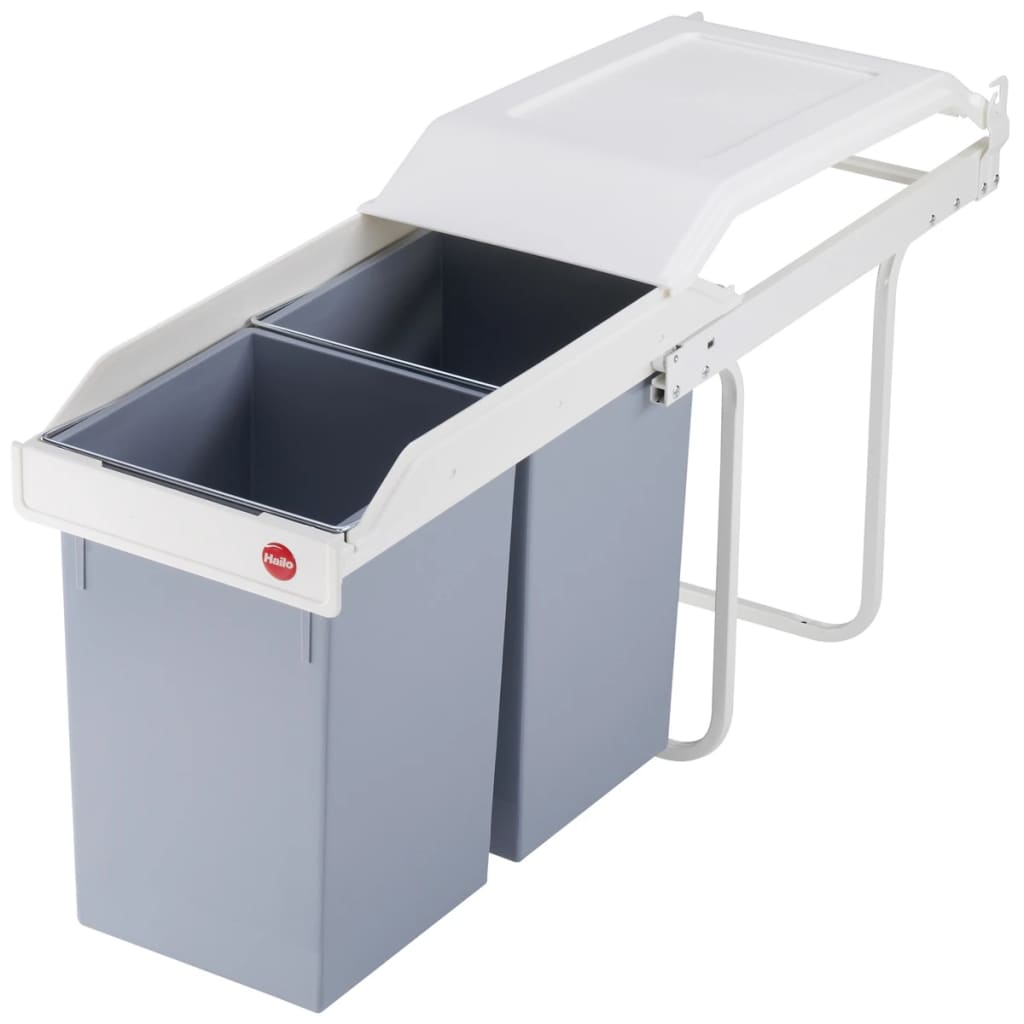 Hailo Inbouw afvalemmer Multi-Box Duo maat L 2x14 L crème 3659-001 afbeelding