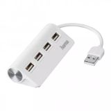 HAMA USB 2.0 Hub 1:4 Vit