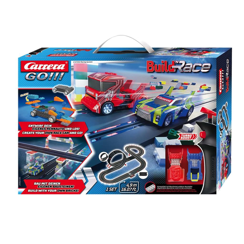 

Carrera GO!!! Raceauto en -baanset Build'n Race 4,9 m
