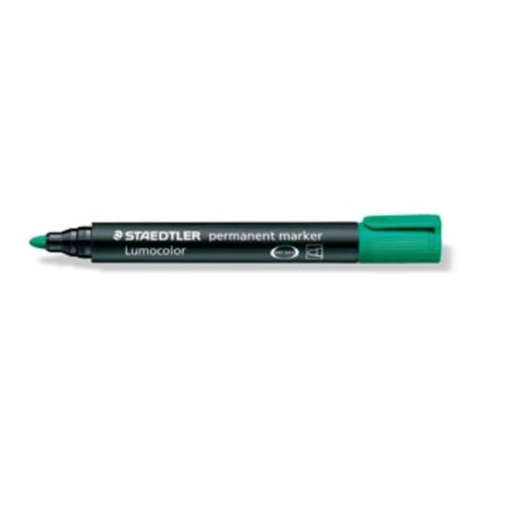 Afbeelding STAEDTLER permanente marker groen, schrijfbreedte 2 mm, ronde punt door Vidaxl.nl