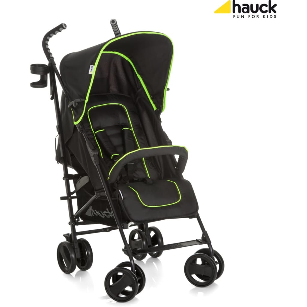Hauck Speed Plus S - Buggy - Caviar/Neon geel