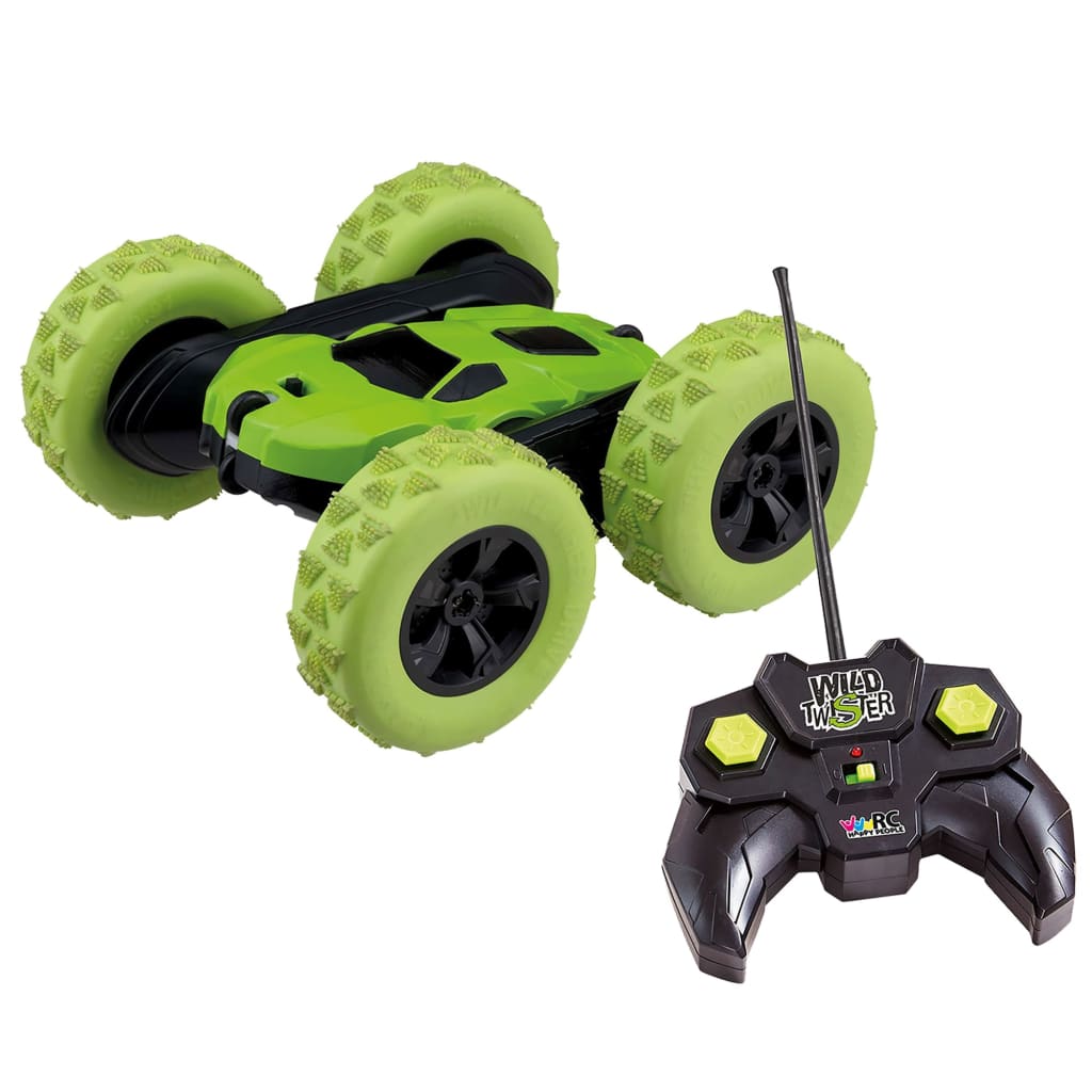 Afbeelding Happy People RC omkeerbare stuntauto Wild-Twister 20 cm groen door Vidaxl.nl