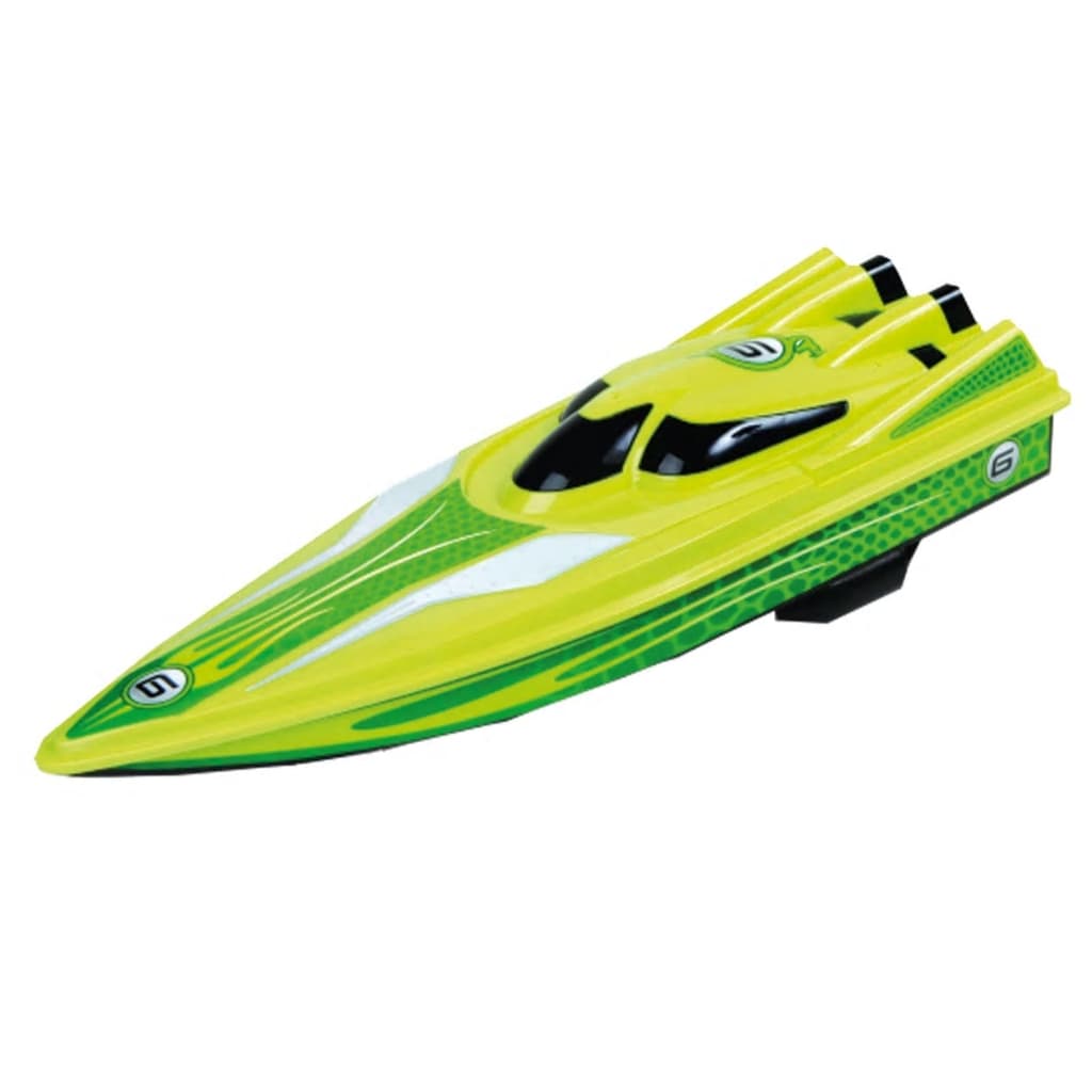 Happy People Speedboot radiografisch bestuurbaar 40 cm groen Happy People Speedboot radiografisch bestuurbaar 40 cm groen