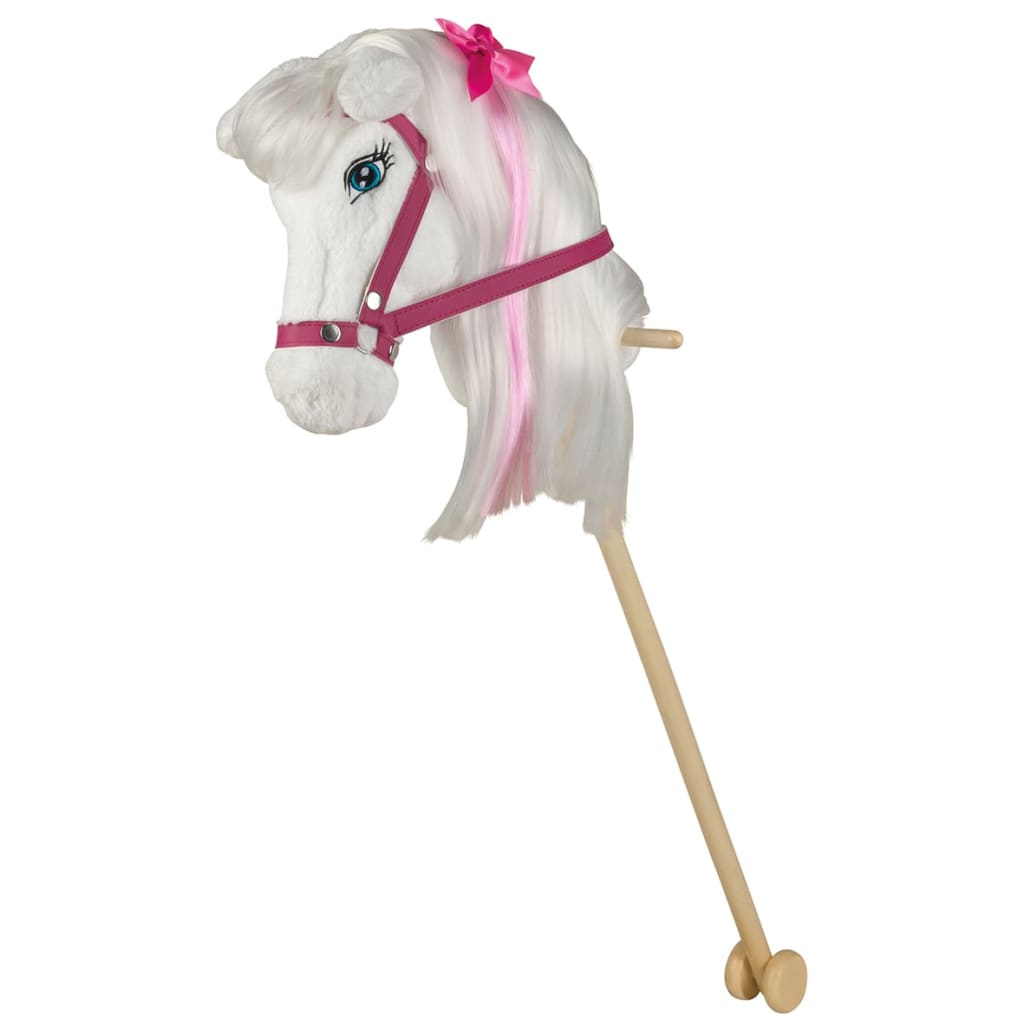 Barbie Stokpaard Majesty met geluid wit en roze